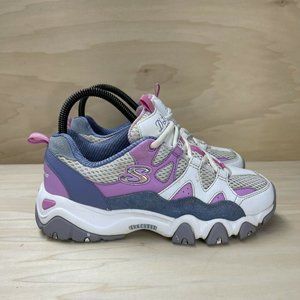 Skechers Kids D'Lites 2.0 Tidal Wave Girls Running Sneaker Pink Purple Size 5
